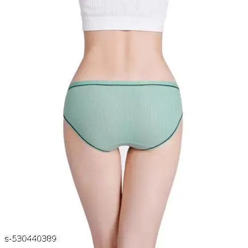 WLT-Pack of 3 Cotton Briefs for Women and Girls for Every day use Comfortable multicolour Panty