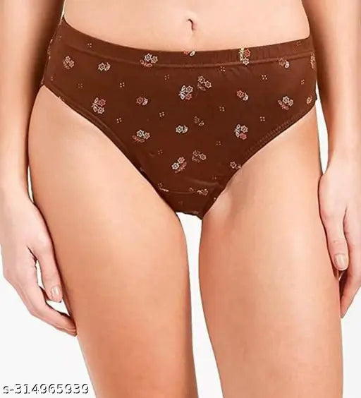 SGE Soft cotton Printed Panties / Briefs For Girls & Women underwear pack of 6 Innerwear