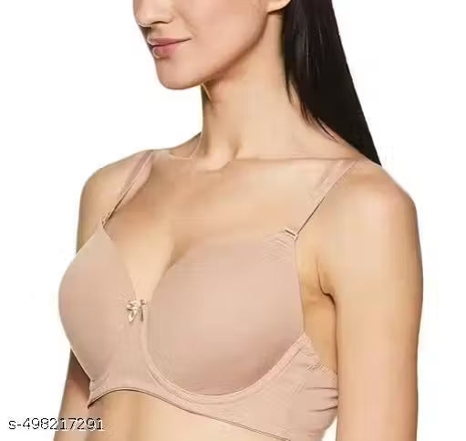 FANCY Women's Lycra Padded Non-Wired Regular Bra Combo (Pack of 2) (Colour can be Different )
