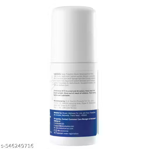 Be Bodywise 4% AHA BHA Underarm Roll On- 50 ml Aqua