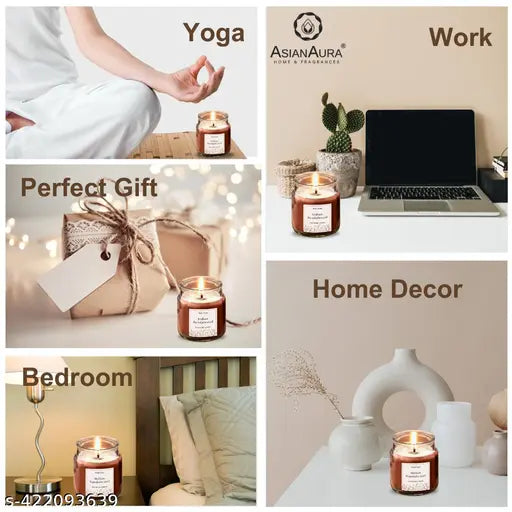 Yankee Jar Candle Warm Fragnance Indian sandalwood Jar Candle (Brown Pack of 1)