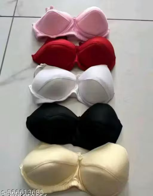 Women Sassy Full Coverage Padded Everyday Bra Pack of 5