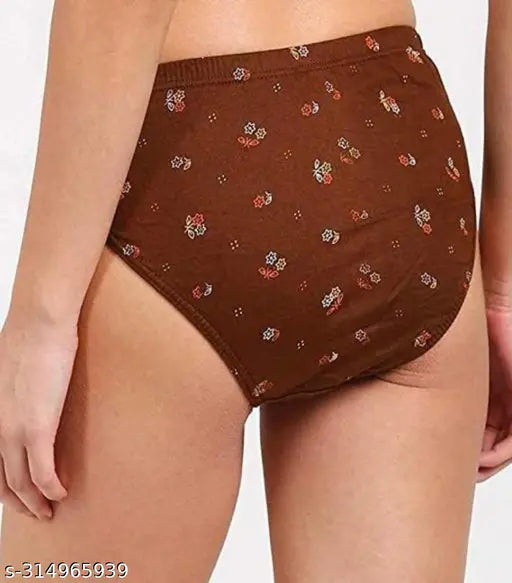 SGE Soft cotton Printed Panties / Briefs For Girls & Women underwear pack of 6 Innerwear