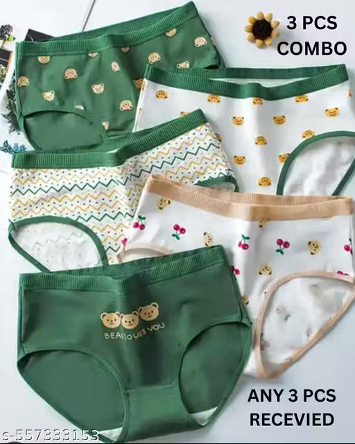 Women's regular Cotton Panty with Cute Patterns