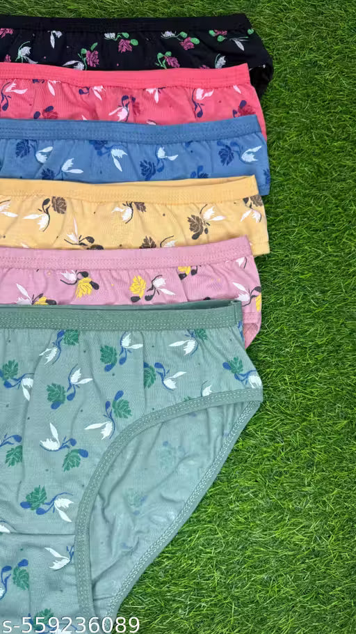 PACK OF 3 PURE COTTON HIPSTER BRIEFS/PANTYS FOR WOMENS/GIRLS FULL COVERAGE PANTYS/BRIEFS FOR EVERY DAY USE WITH FREE GIFT