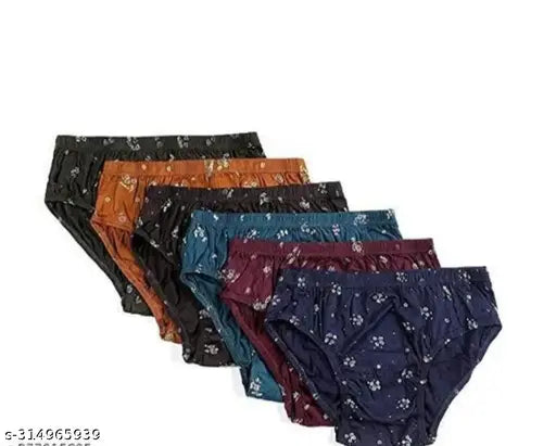 SGE Soft cotton Printed Panties / Briefs For Girls & Women underwear pack of 6 Innerwear