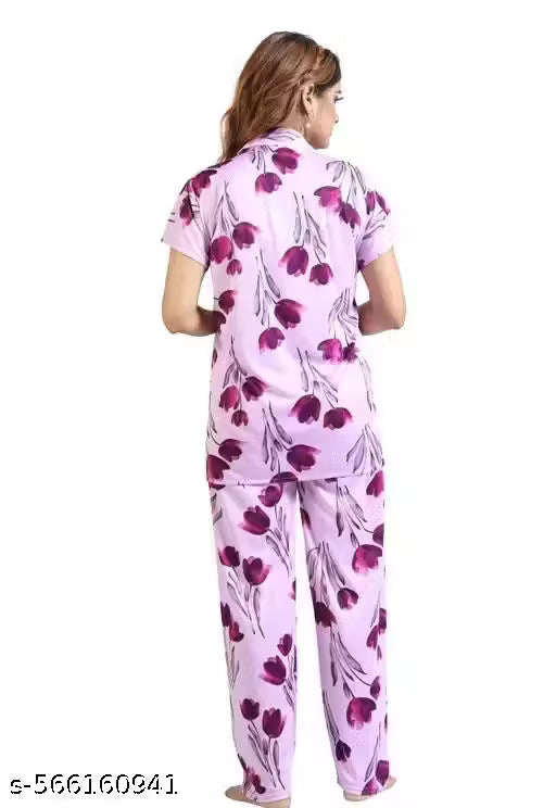 COZYCUTIES ROSE PRINTED WOMEN NS- PINK