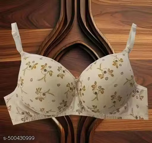 LEONBEAUTY Women's & Girl's Full Coverage Multicolored pack of 2 Padded Bra.