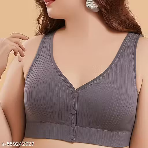 Nursing Bras for Breastfeeding Cotton Wireless Maternity Bra Seamless Support Front Snap Padded Bralettes