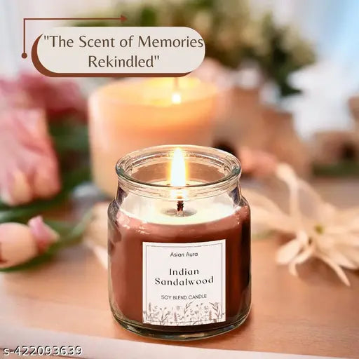Yankee Jar Candle Warm Fragnance Indian sandalwood Jar Candle (Brown Pack of 1)