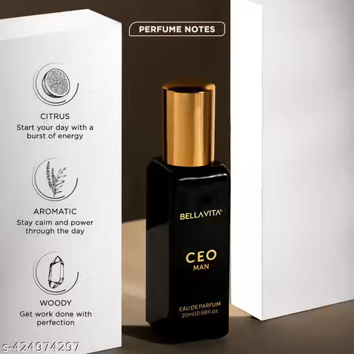 Bella Vita Luxury ROSE Woman + CEO Man Perfume Combo for Men and Women 40 ML (Pack of 2 Items 20ML Each)