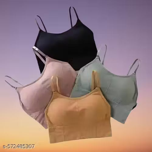 Lightly Padded Sport Bra Underwear Women Yoga/Sport/Fitness Sports Bra Seamless PACK OF -2