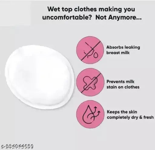 Breast Feeding Pads, Reusable, Washable High Absorbent Skin Friendly Maternity Nursing Breast Pads with 3 Layer Protection Pack Of - 6