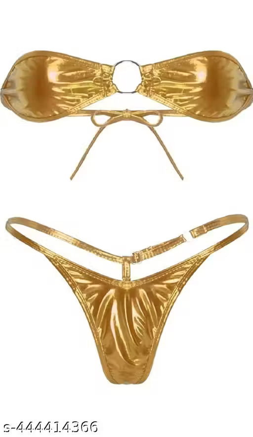 Women Net Lingerie Set for Honeymoon with G String Thongs | Sexy Night Dress | Hot Nighty for Women | Above Knee Baby Doll Night Dress | Semi Transparent Hot Babydolls Set For women & Girls (GOLDEN)
