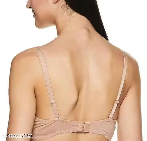 FANCY Women's Lycra Padded Non-Wired Regular Bra Combo (Pack of 2) (Colour can be Different )