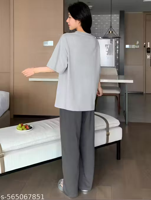 KSHS Women Top & Pyjama Set, co-ord set / night suit / gym wear/ daily wear /Regular pajama set , tshirts - shorts