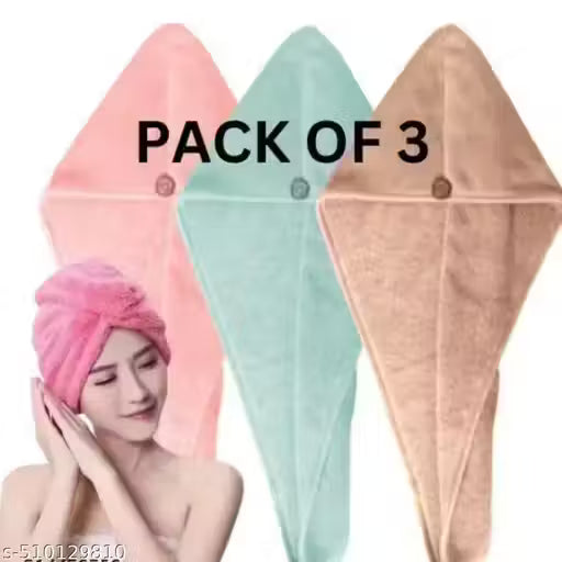 Alaukik Hair Towel Wrap Turban Microfiber, Hair Drying Towels Quick Dry Hair Hat Drying Shower Head Towels Wrapped Bath Cap Anti Frizz Hair Care Dryer