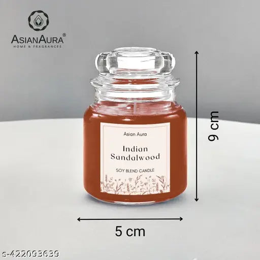 Yankee Jar Candle Warm Fragnance Indian sandalwood Jar Candle (Brown Pack of 1)