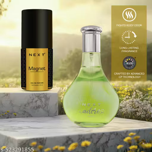 Next Care ADORE (100ml) & Magnet (10ml) Eau De Parfum Combo | Long-Lasting | Perfume for Men & Women