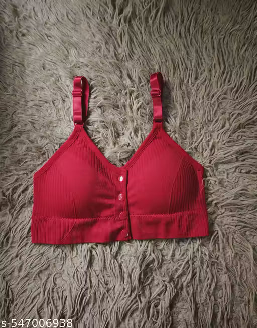 Nursing Bras for Breastfeeding Cotton Wireless Maternity Bra Seamless Support Front Snap Padded Bralettes