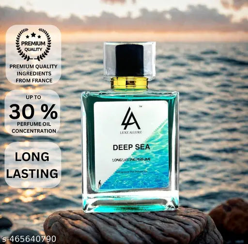 DEEP SEA | Luxe Allure | Long Lasting Perfume for Men | La perfume | Premium Luxury Fragrance Scent | Long Lasting Smell | Citrus, Fresh spicy, Woody, Amber | La | Best perfume for gift.