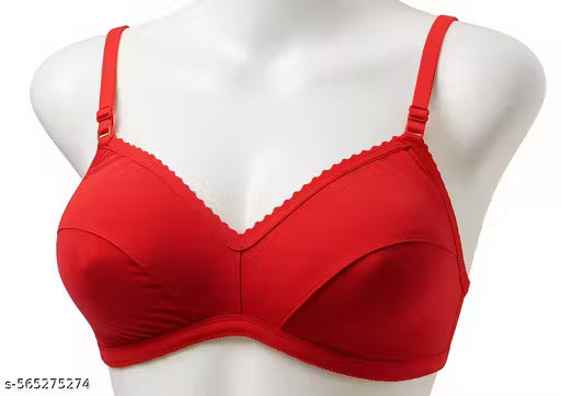 Daily Use Cotton Bra for Women - Non-Wired, No Padding (Pack of 4)(random color )