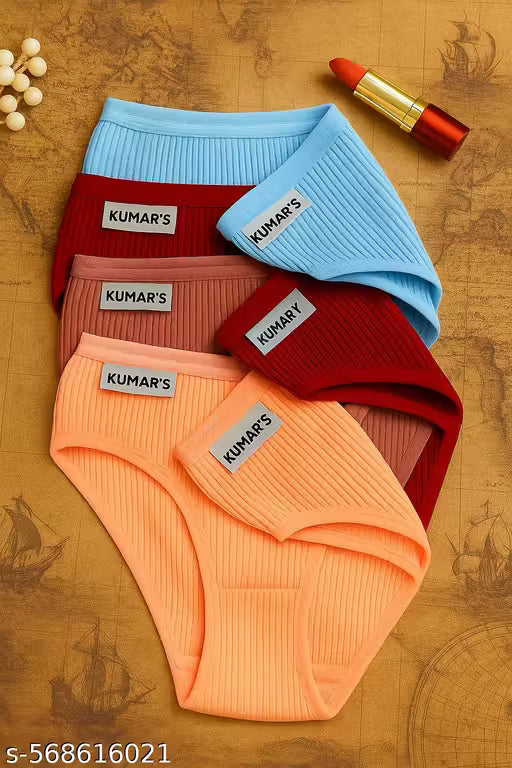 Women's Hipster Style – 4pc Combo | Lining Fabric Panties with Modern Look
