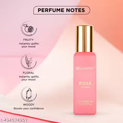 Bella Vita Luxury ROSE Woman + CEO Man Perfume Combo for Men and Women 40 ML (Pack of 2 Items 20ML Each)